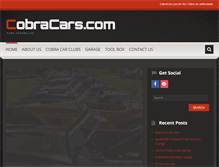 Tablet Screenshot of cobracars.com